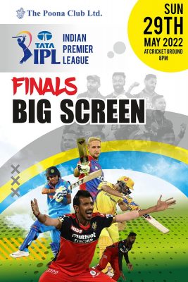 Indian Premier League Finals on 29th May 2022 at Cricket Ground